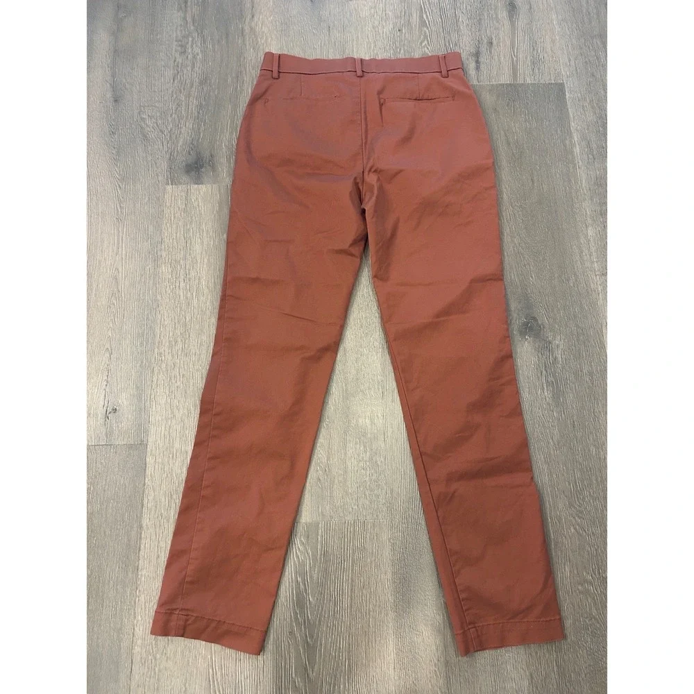 Banana Republic Mens Slim Fit Chino Pants Rust‎ Orange Burnt Sienna 31x30